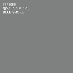 #7F8080 - Blue Smoke Color Image